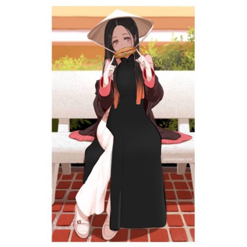 long dress hitam pas body belah samping