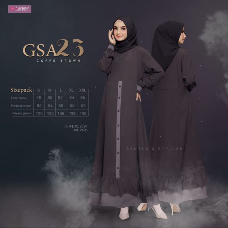 BAJU MUSLIM GAMIS - AURANY GSA23