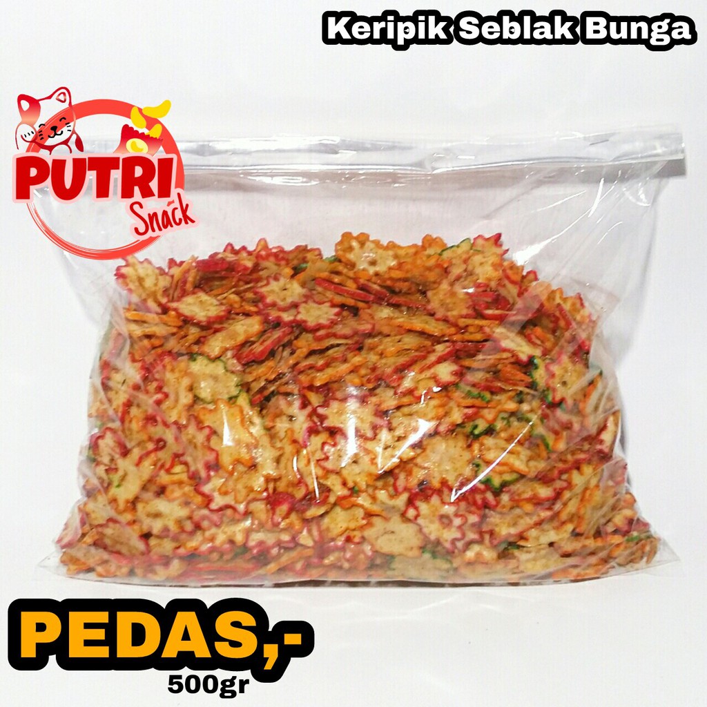 

Kerupuk Seblak Bintang Kering Pedas Extra(Sebring) 500gr