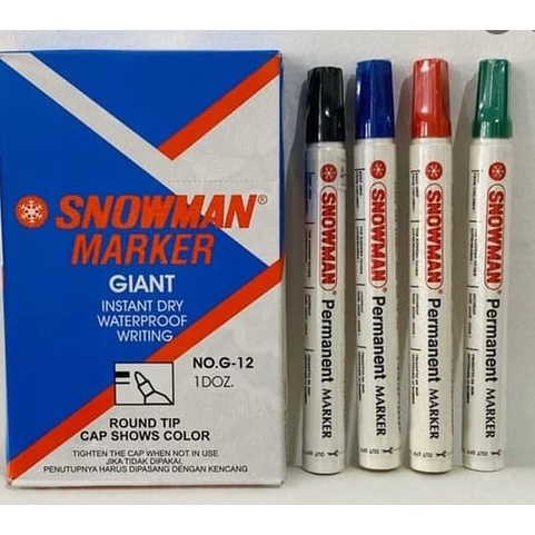 

Spidol Permanent Marker Snowman G-12 (1 lsn)