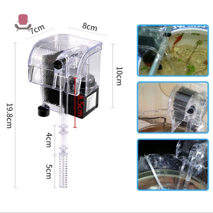 AA-500 H FILTER GANTUNG AQUARIUM