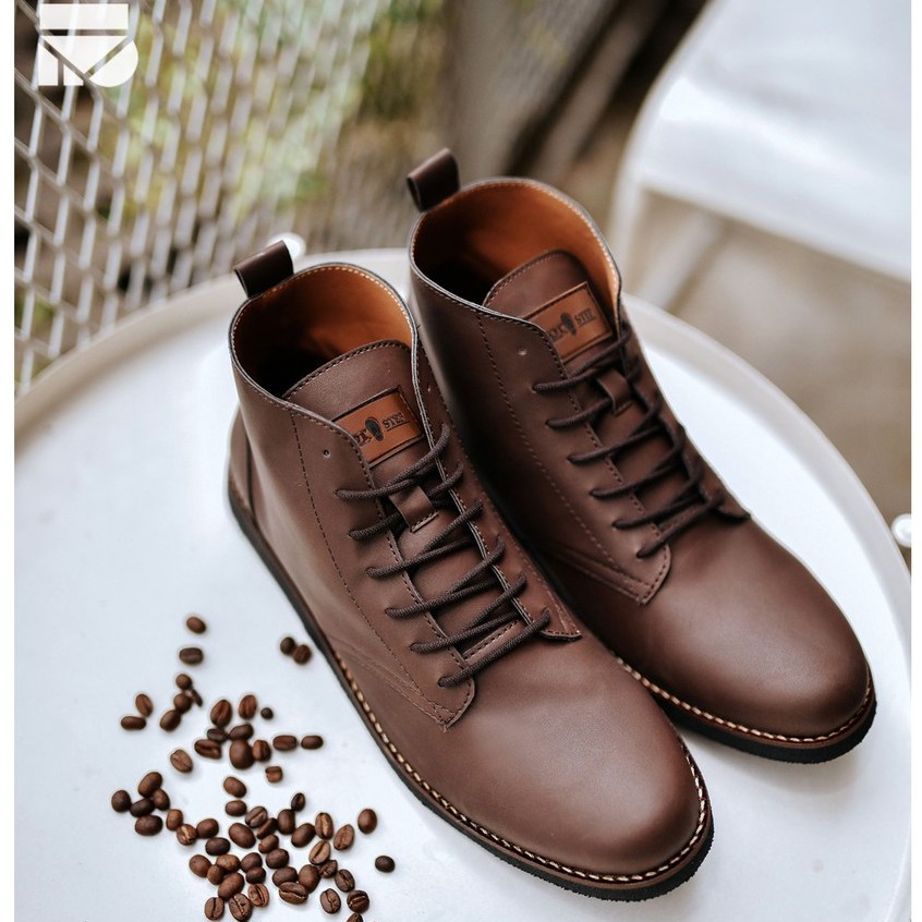 Boots Pria Coklat Sepatu Boot Vintage Klasik Cowok Original Footwear | Eleanor Brown | FORIND x FSTP