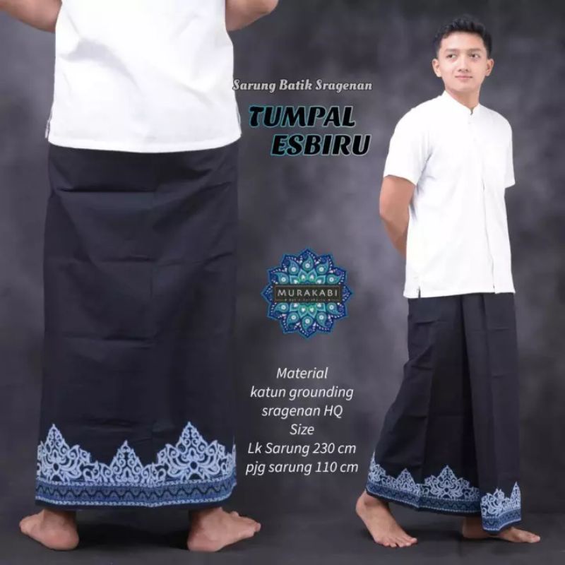 Sarung Batik Dewasa | Sarung Tumpal Sragenan | Sarung Simple Bahan Katun Halus