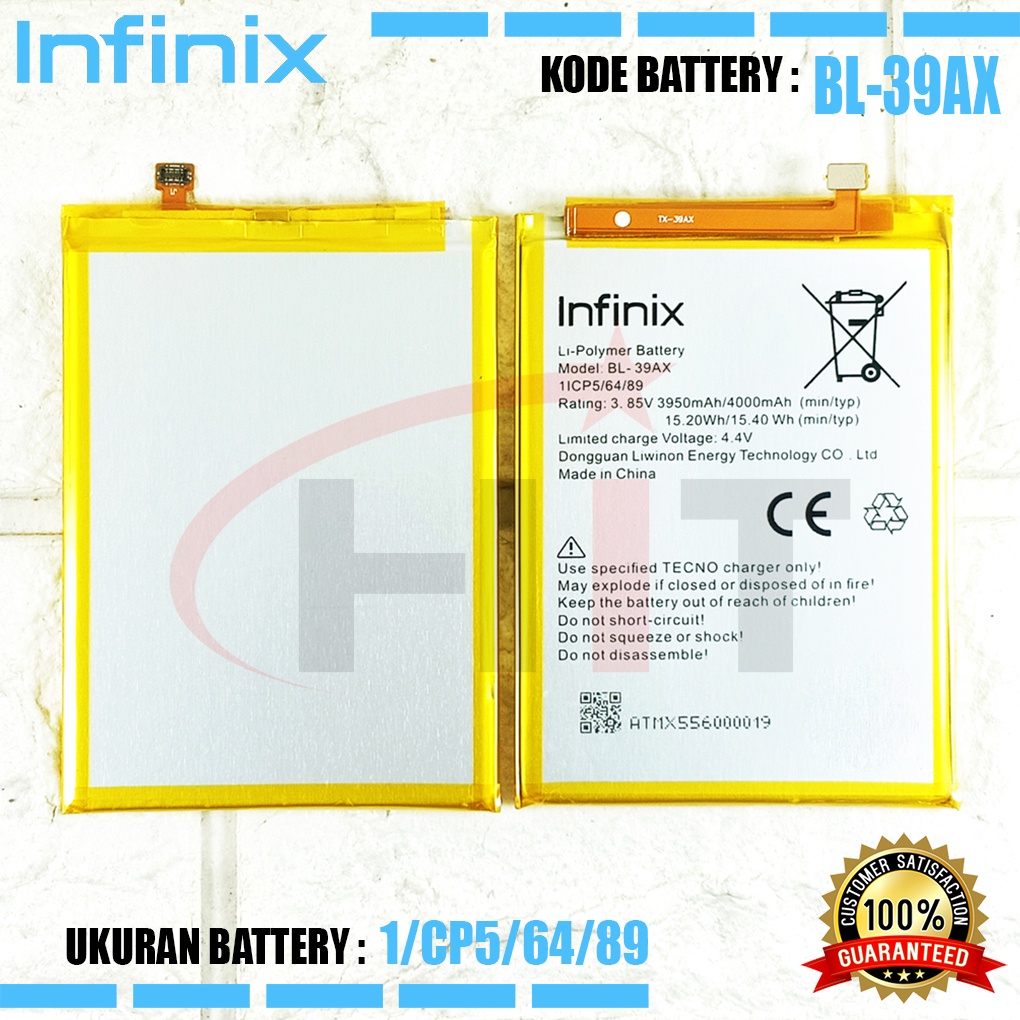 Baterai Battery INFINIX HOT 4 / HOT 4PRO / HOT 4MAX , HOT 4Lite