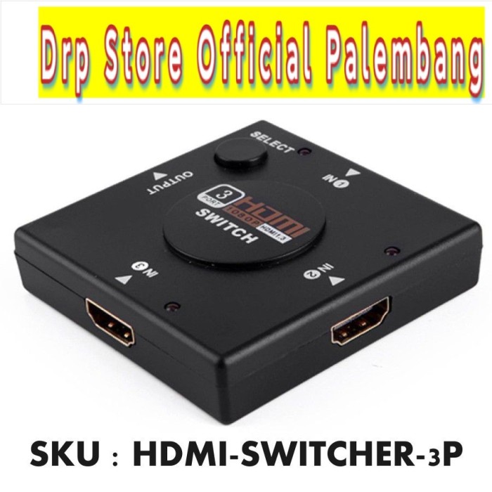 HDMI Switcher 3 Port Full HD 1080P