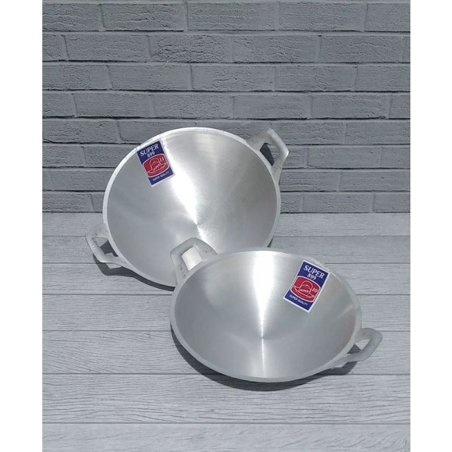 [ ⭐FREE ONGKIR⭐ ] wajan alumunium CEKUNG DALAM foodgrade SUPER 18/16/15/14/13/12/11/10 kilap besi cor stainless