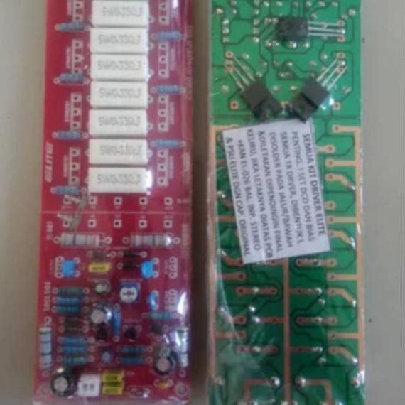 KIT DRIVER ELITE PA SOCL 504 SLIM PLUS PCB UNTUK 4 TRANSISTOR FINAL