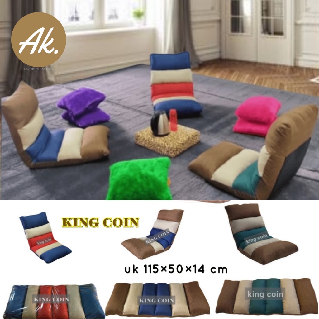 King-CO Kursi Lesehan Kursi Lipat Lesehan Kursi Santai Kursi Lantai Malas Sofa Lipat Sofa Santai