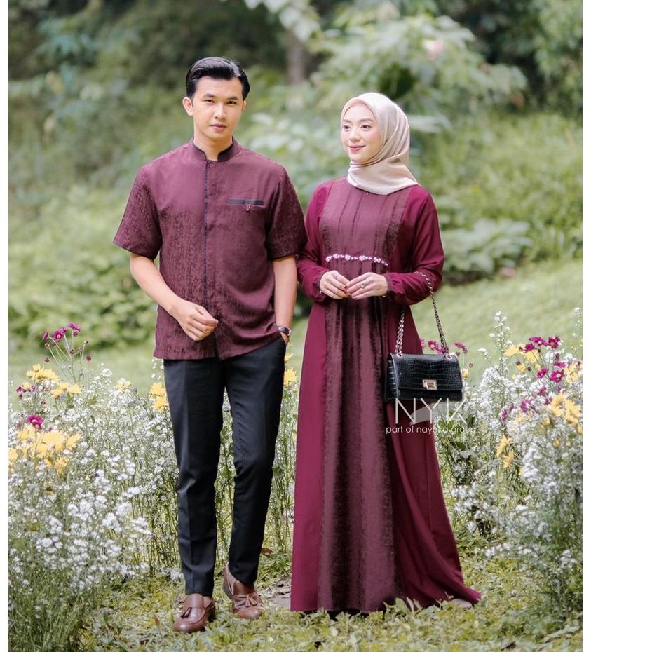 ㊤ SARIMBIT GAMIS COUPLE ZIYA - COUPLE GAMIS MUSLIM KEKINIAN - GAMIS REMAJA MUSLIMAH - SET BAJU COUPL