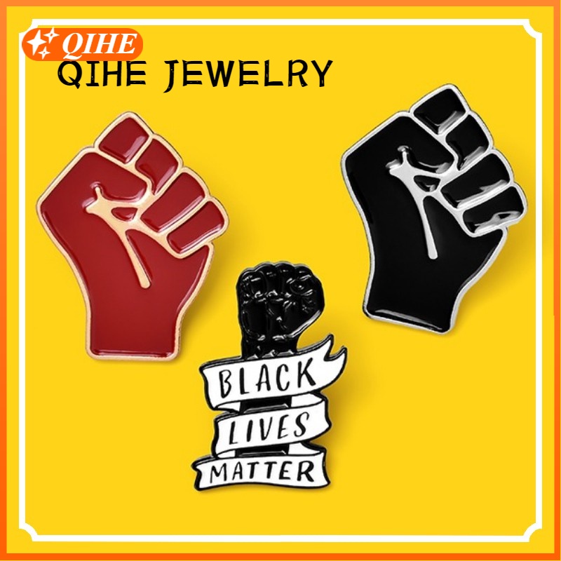 Bros Pin Enamel Desain Black Lives Matter Unity Is Strength Antiracism Untuk Hadiah Teman