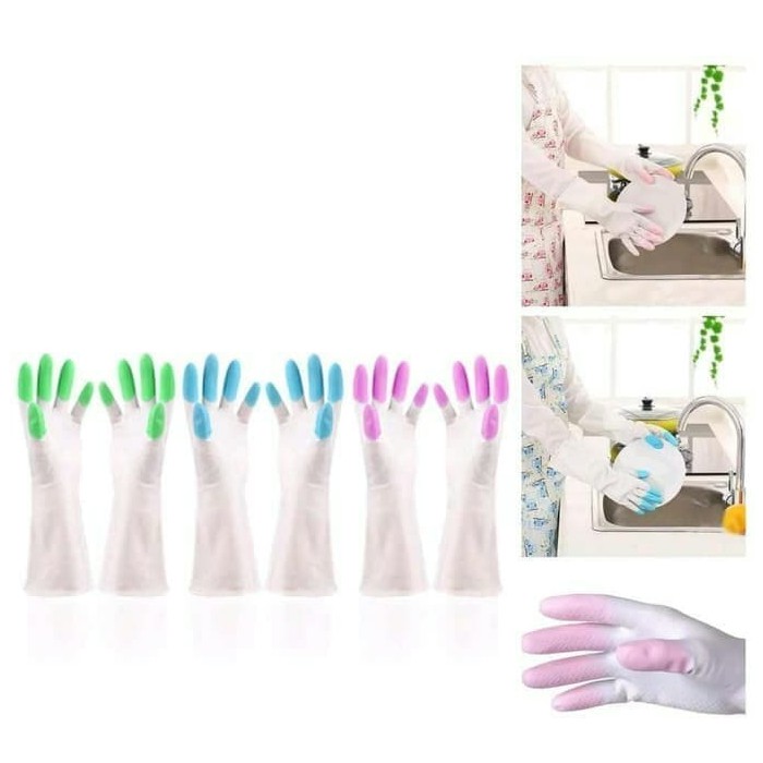 Sarung Tangan Karet Rubber Hand Glove Cuci Piring