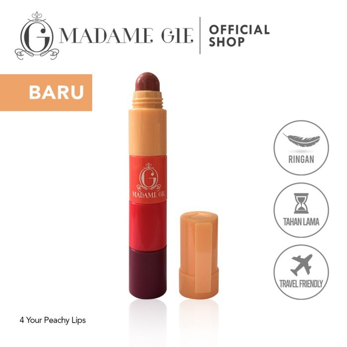 ✿ MADAME ✿ MADAME GIE FOUR YOUR PEACHY LIPS LIPILL - LIPTINT MADAME GIE FOUR IN ONE