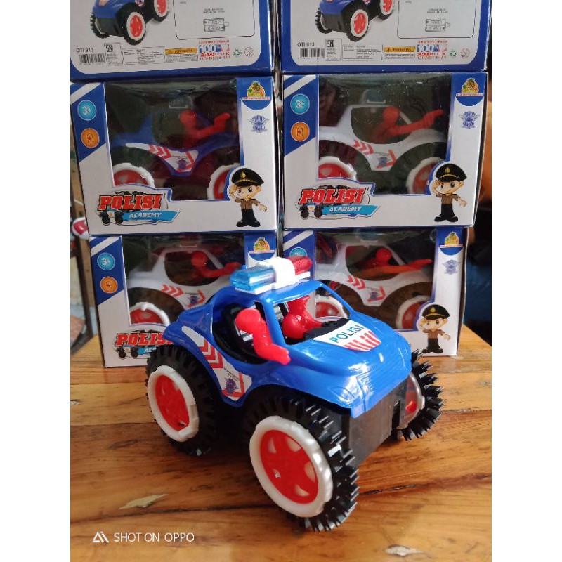 mainan mobil polisi baterai mainan mobil jugkal-jungkil mainan mobil polisi mobilananakpolisi