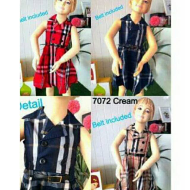 Dress anak burberry