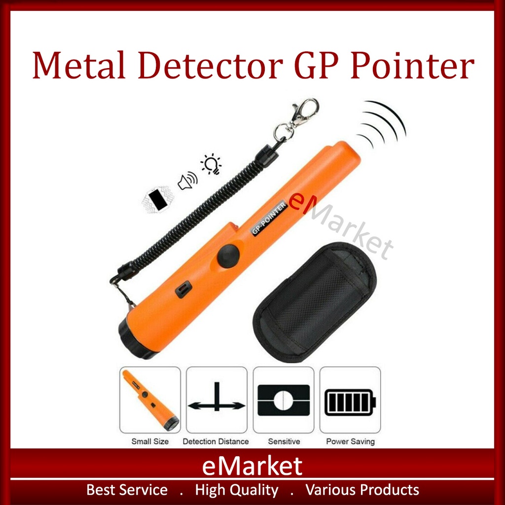 Metal Detector GP Pointer / Underground Pinpointing / Alat Deteksi Logam Metal Emas Perak Tahan Air