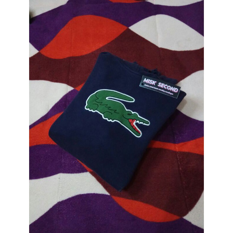 hoodie lacoste big logo