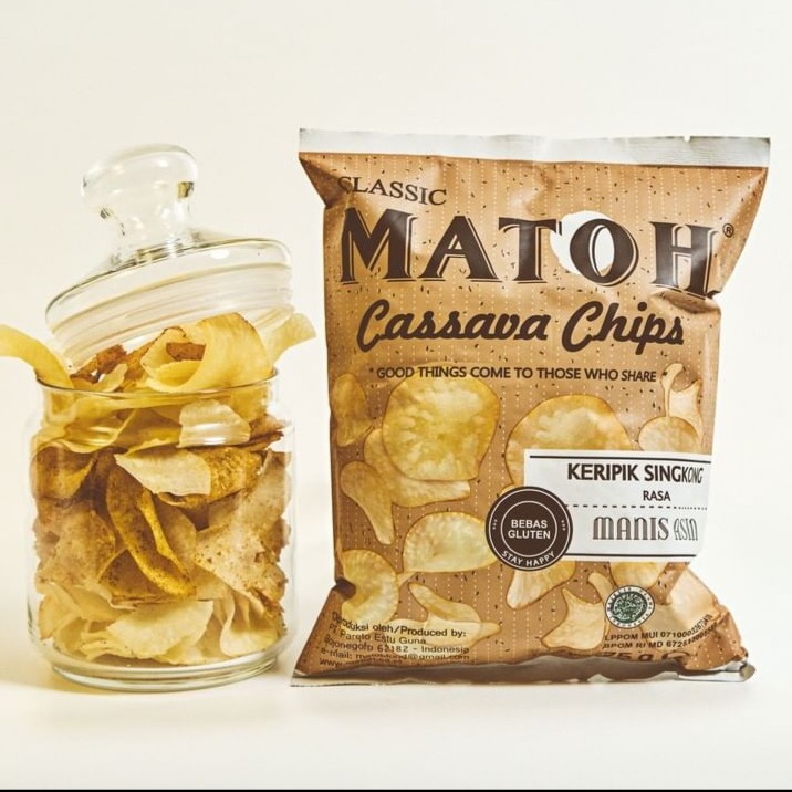 MATOH Cassava Chips 75g - Keripik Singkong No MSG - Gluten Free