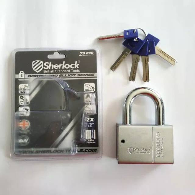 Gembok Rumah / Toko / Pagar Sherlock Elliot 73 mm Computer Key