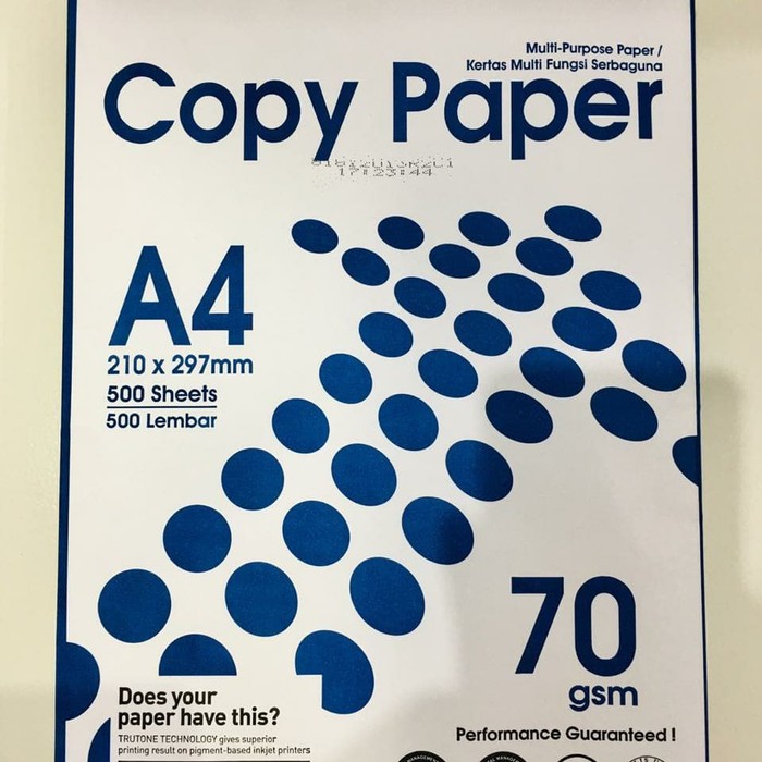 

Unik Kertas HVS Copy Paper A4 70 gsm Khusus Gojek / Grab Promo