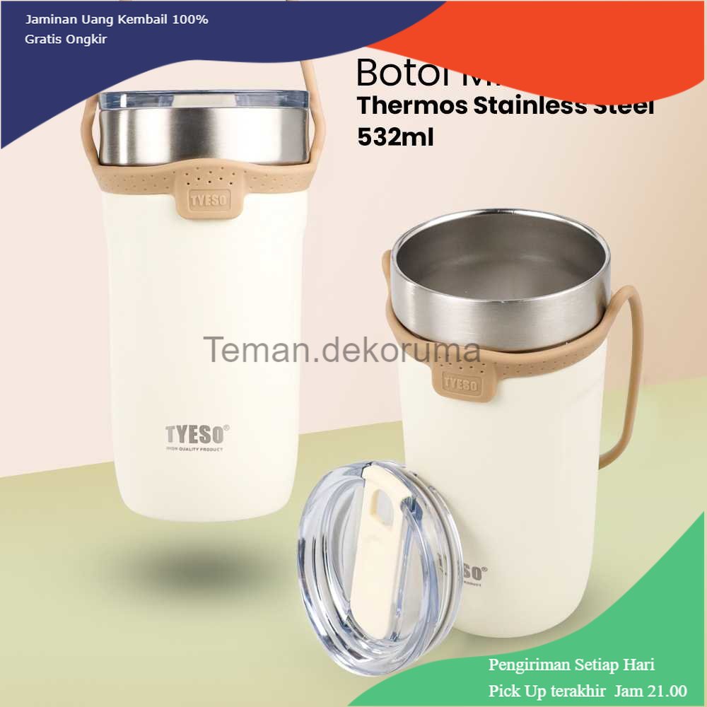 TD - DPR TYESO Botol Minum Mug Tumbler Thermos Stainless Steel 532ml - TS-876