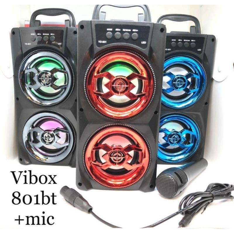 SPEAKER BLUETOOTH VIBOX + MIC BOX MUSIC PLUS MIC VIBOX 801BT