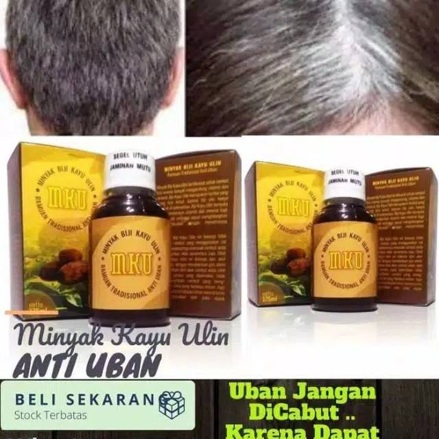 Obat penghilang Anti Uban Penghitam Rambut  ASLI Mujarab Ampuh Minyak Balitung Kayu Ulin Kalimantan