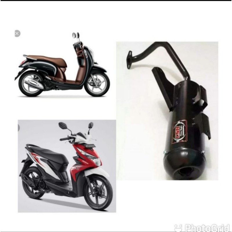KNALPOT BOBOKAN RACING EMBER PARAH HONDA BEAT STREET