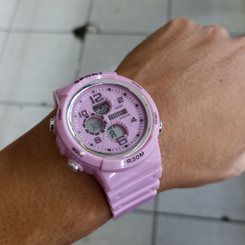 JAM TANGAN RUBBER DIGITAL IMPOR GROSIR MURAH KARET MODEL BABY G