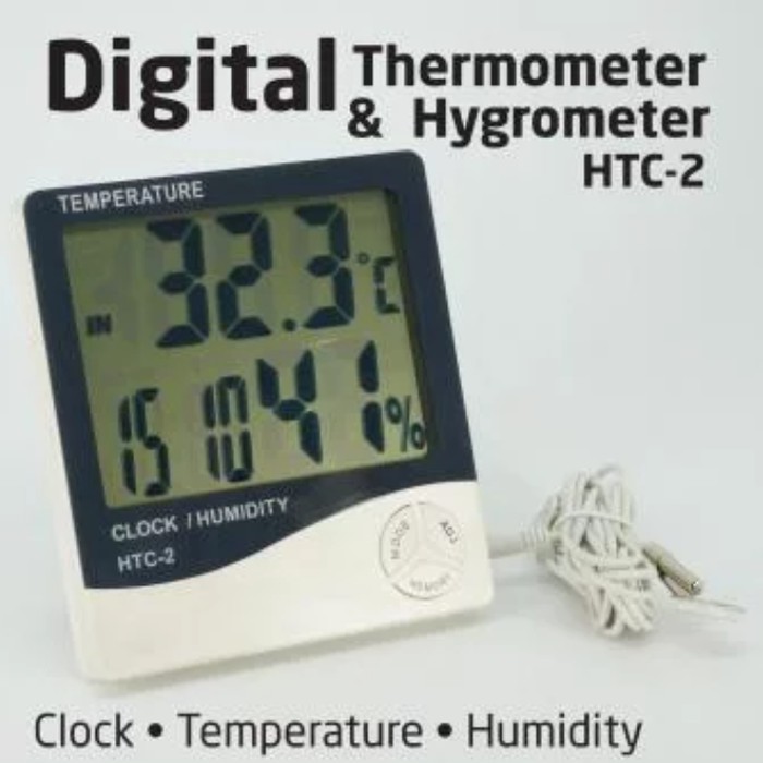 Digital Thermometer &amp; Hygrometer HTC-2