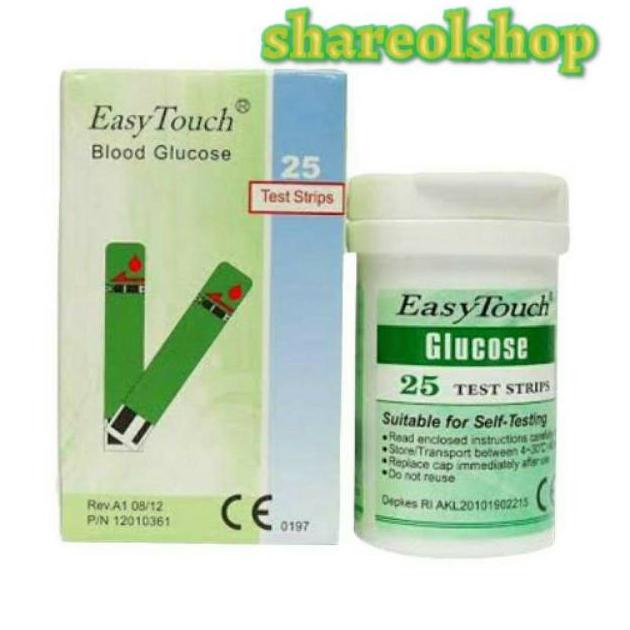 Easy Touch Strep Gula Darah / Strip Easy Touch Glucose / Gula Darah / Strip Gula Darah / Strip Gula