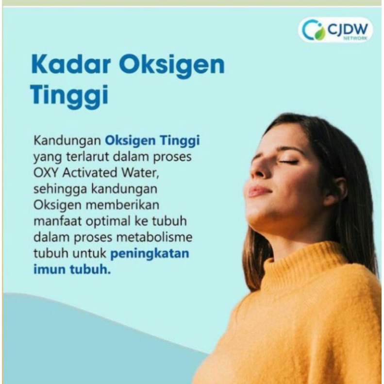 Air Minum Kesehatan Oxy beda dgn Air minum Biasa  OXGNDW