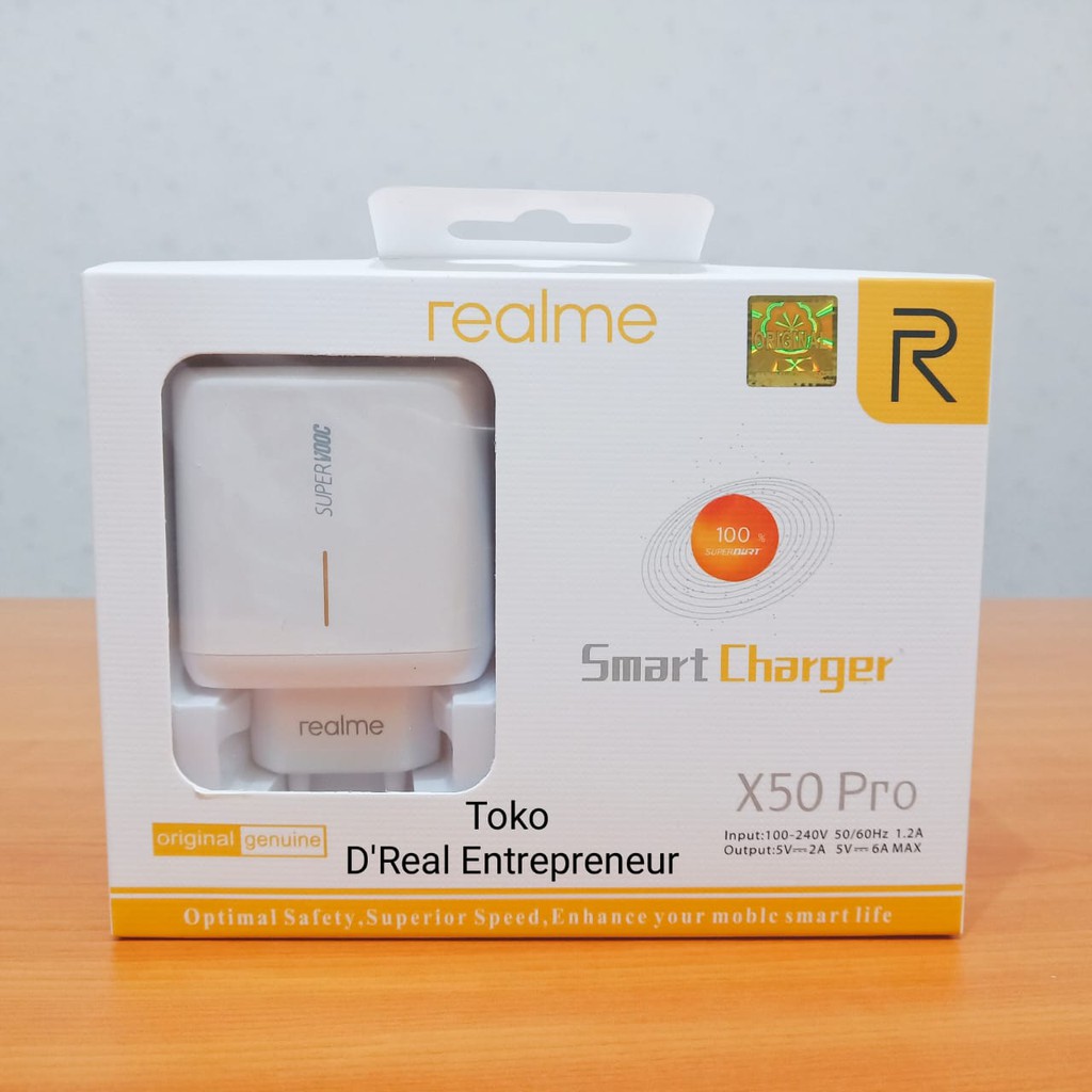 Charger Realme Smart X50 Pro Tipe C Fast Charging Original 100%