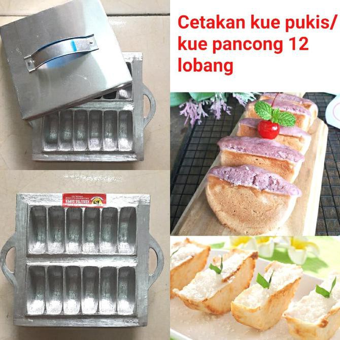PERALATAN BAKING CETAKAN LOYANG KUE PUKIS PANCONG 12 LOBANG PERLENGKAPAN DAPUR