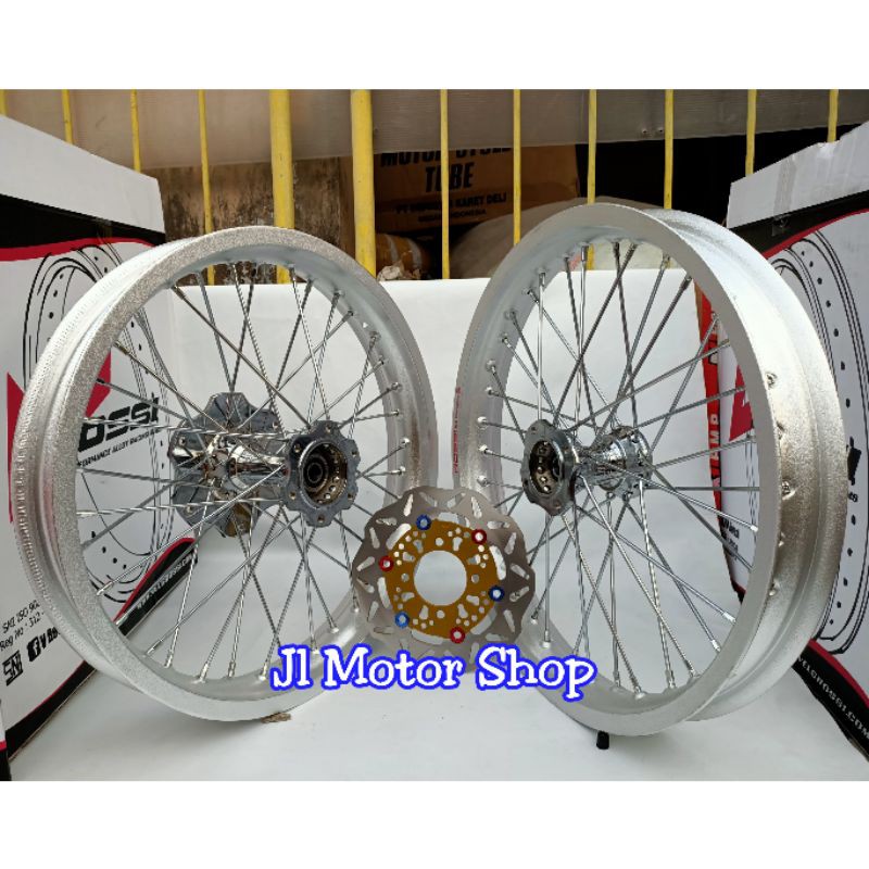 Sepaket Velg Jari Jari Tromol Becak Vixion New CB 150 - CBR 150 - New Megapro - NINJA R RR SS Dll