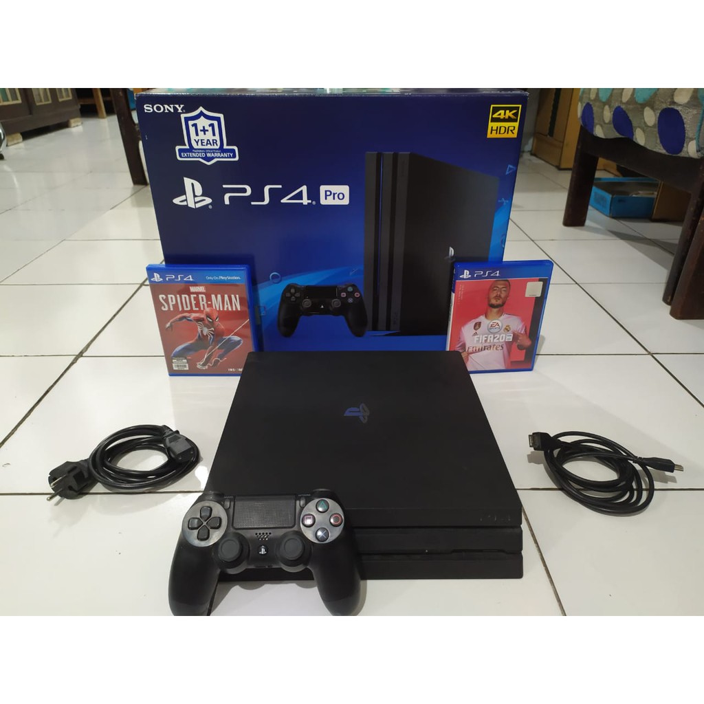 PS4 PRO SERI 7106B HDD 1 TB ALL SET ORIGINAL  - GARANSI RESMI - TERMURAH - 98% MULUS - NET