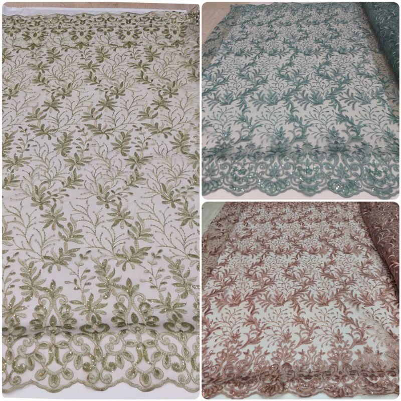 kain tile bordi jepang full payet