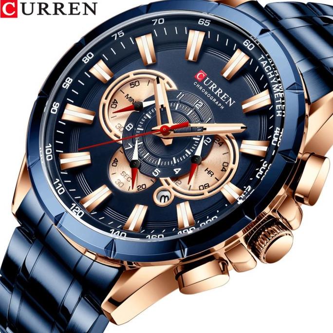 CURREN 8363 ORIGINAL Jam Tangan Pria Maskulin Chrono Aktif Termurah