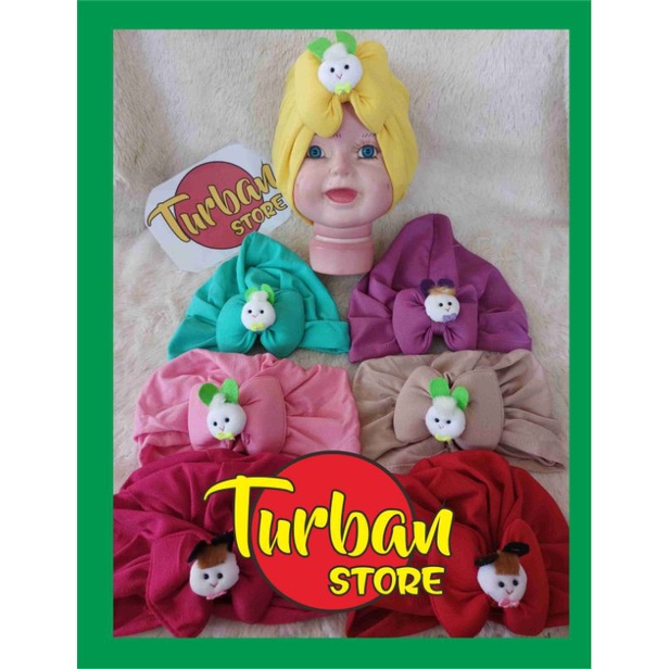 Turban bayi / Turban bayi perempuan /Turban bayi boneka /Turban bayiLucu