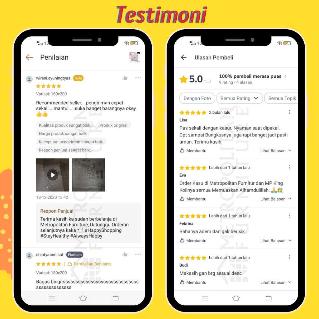 Matras / Mattress Protector KING KOIL Fitted Waterproof Anti Air / Pelindung Kasur / Cover Springbed