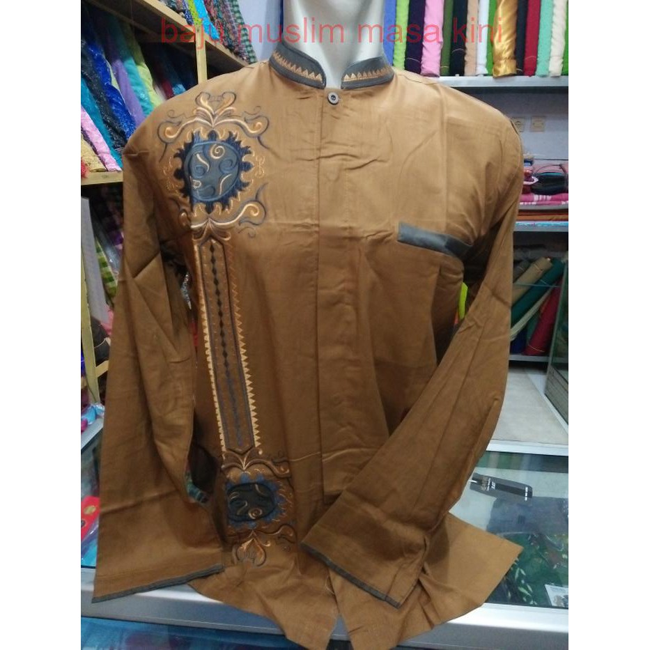 koko dewasa bordir almadani / baju koko jumbo