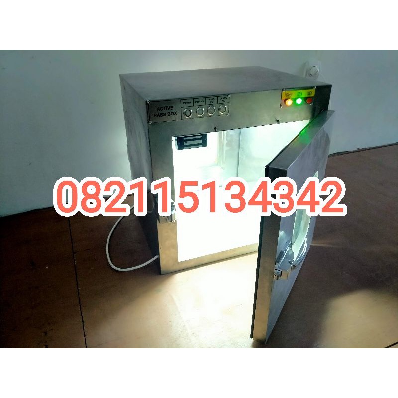 75x60x45cm Pass Box Stainless Steel Include Lampu UV dan Lampu TL