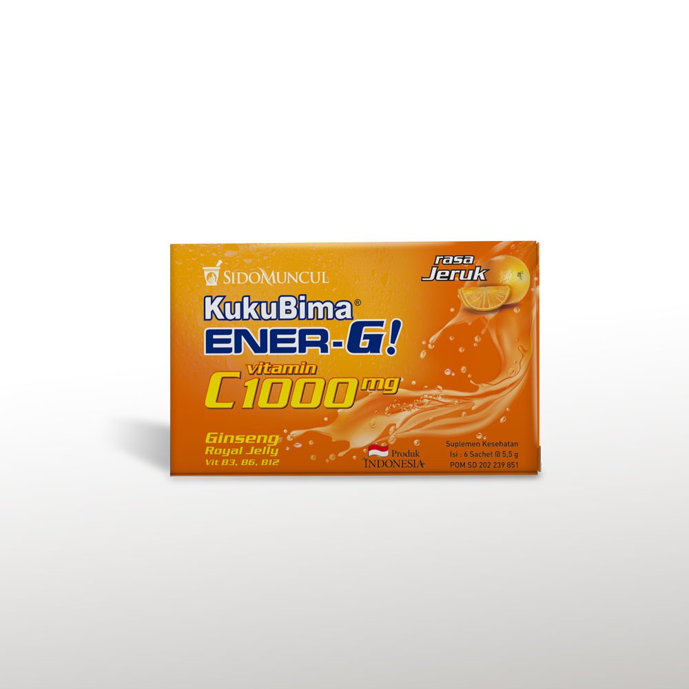 Kuku Bima Ener-G Vit C1000 Jeruk 3x6's - Minuman Berenergi Vitamin