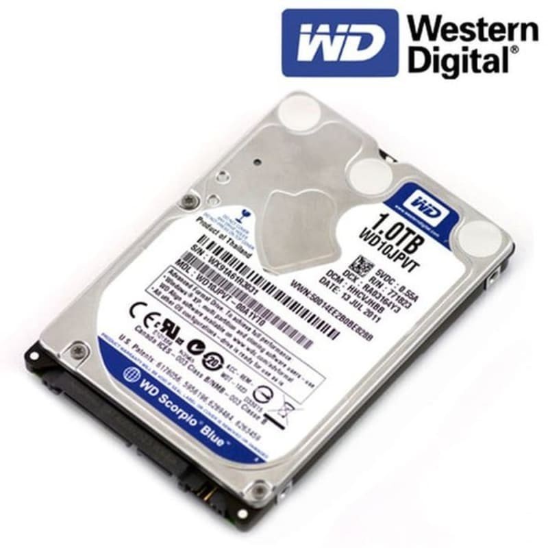 WD Scorpio Blue Laptop 1TB HDD/ HD/ Hardisk/ Harddisk Internal 2.5&quot;