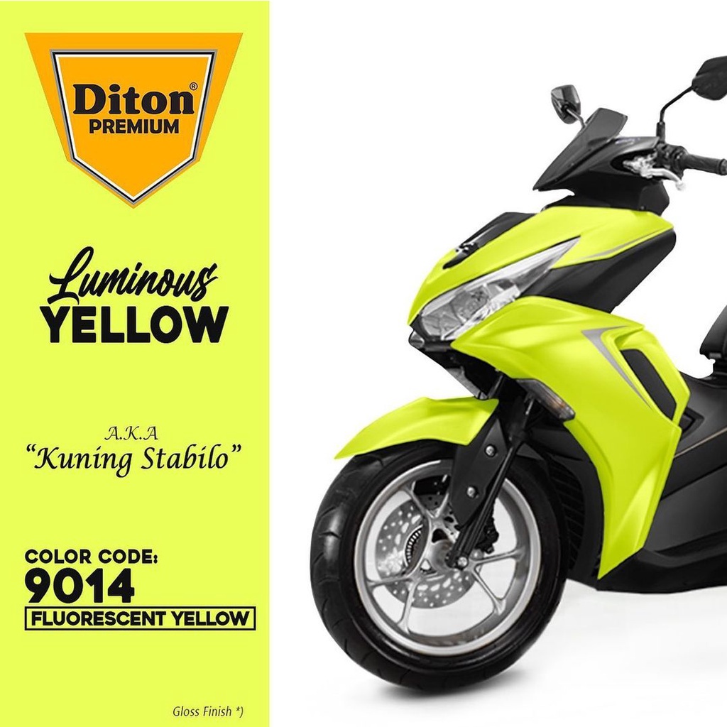 DITON Premium Pilok Pilox Cat Semprot F 9014** Fluorescent Yellow Stabilo Kuning (400cc)