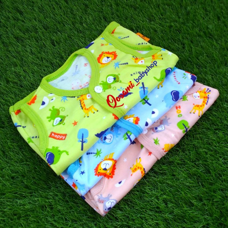 CIKO MIKO 3 pcs Baju Kancing Buntung Bayi Uk M, L SNI