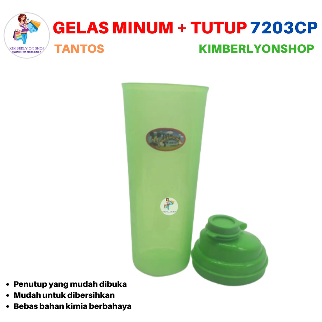 Gelas Minum Tempat Air Minum Botol Air 600 ml 7203 CP Tantos