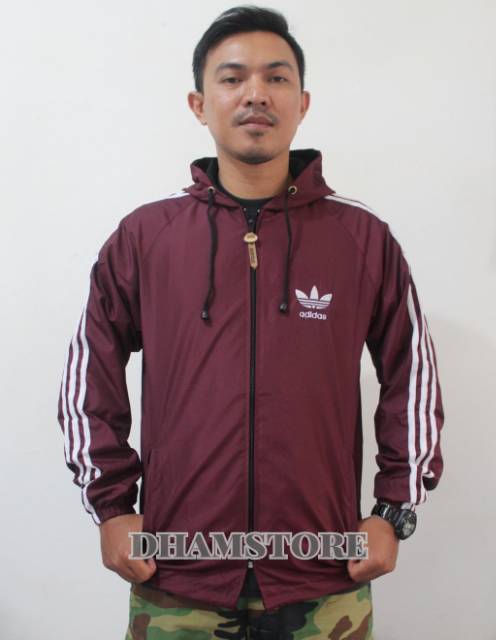 Jaket parasut adidas jaket running