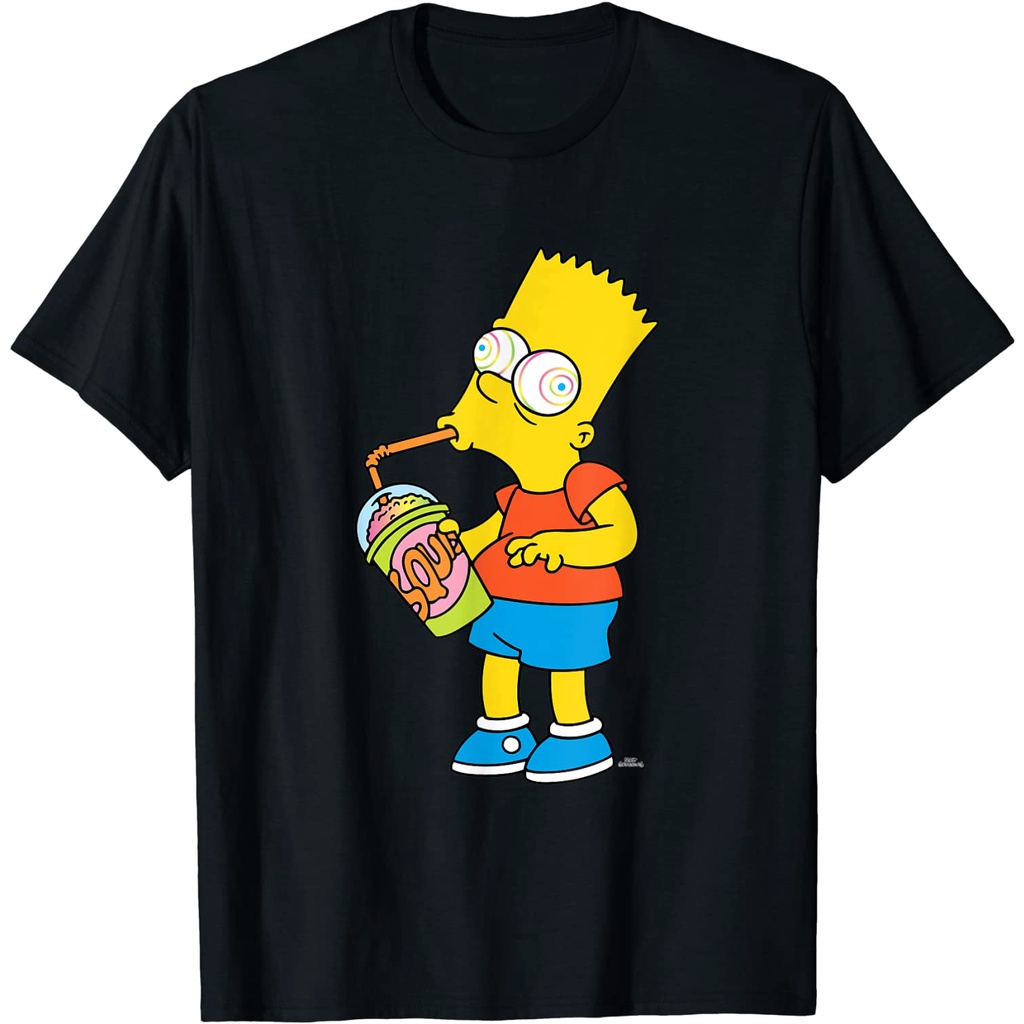 BAJU DEWASA The Simpsons Bart Simpson Squishee Brain Freeze T-Shirt