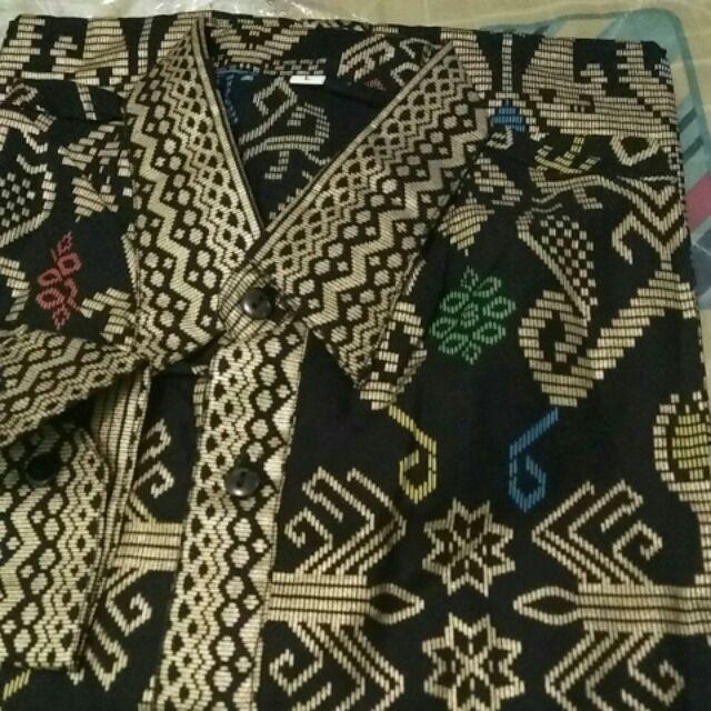 Baju Kemeja Batik 026 276 Pjg Hem Atasan Pria Panjang Seragam Jumbo Xxl Xxxl 4l 5l