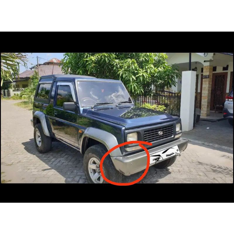 Kuping bemper Plastik 2bh Taft Rocky Independent, Feroza G2 tanduk depan bumper